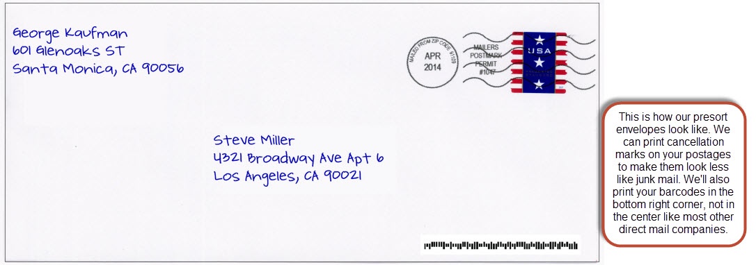 standard presort cancellation sample 1