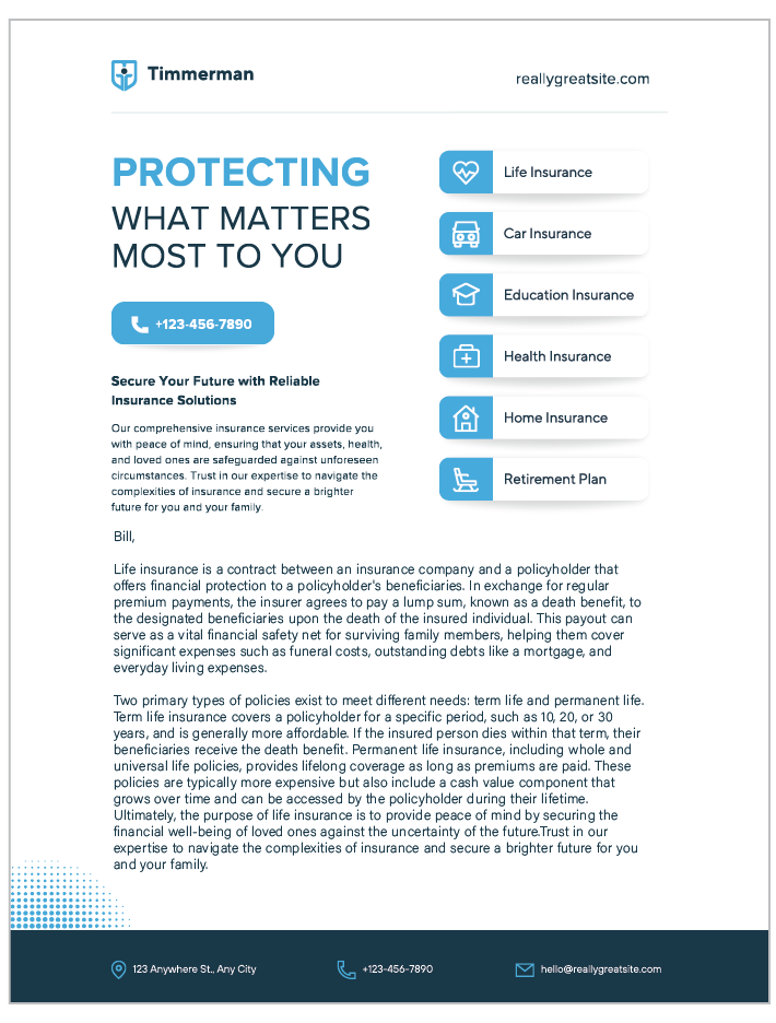 Direct Line Insurance Doc Example Insurance Direct Mail Printing & Mailing | Trusted by Agents Nationwide