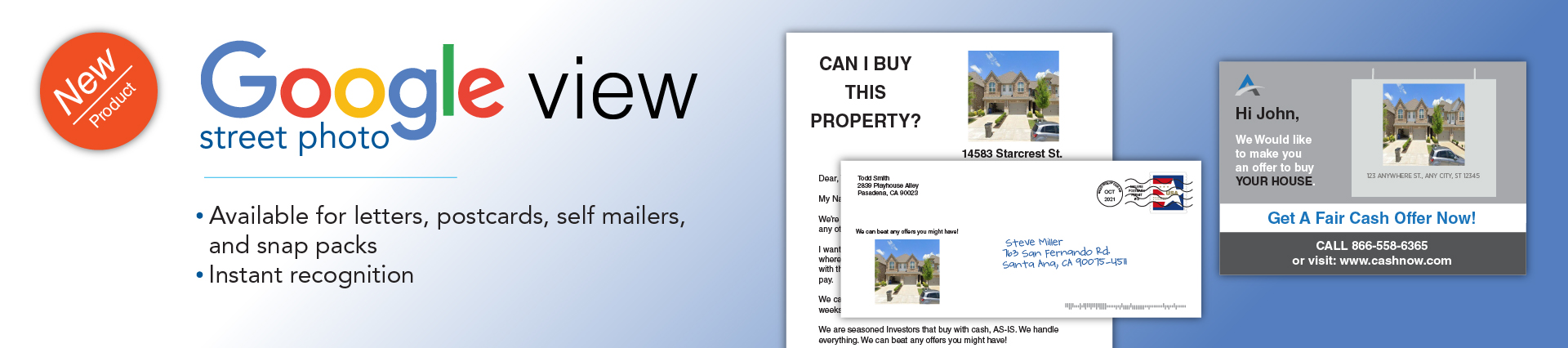 Google Street View Direct Mail