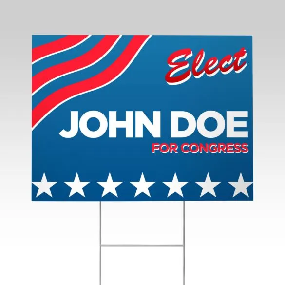 4mm White Coroplast Yard Signs